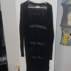 Universal Thread Black Long Cardigan